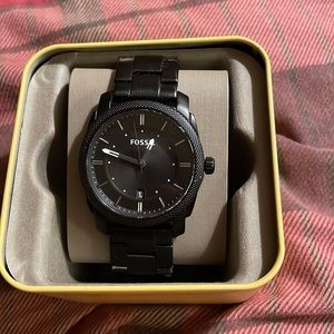 Black fossil metallic band